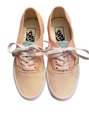New Vans Authentic Pastel Color Blocked Sneakers US Size Womens 5= Boys 3.5 NWOB